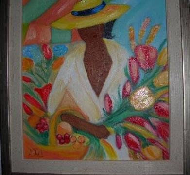 mujer Oil Canvas Landscaping