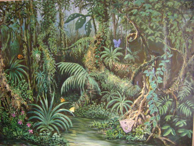 paraiso terrenal Oil Canvas Landscaping