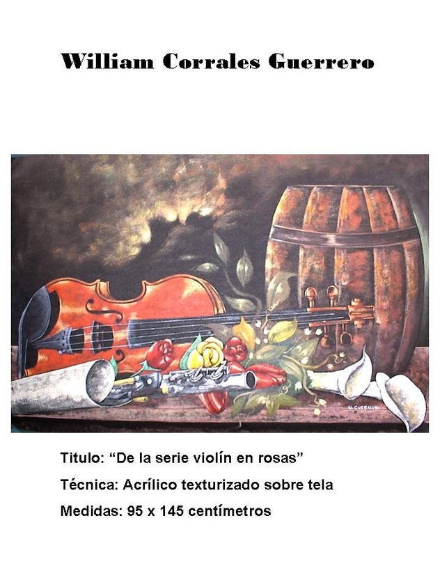 "violin en rosas"