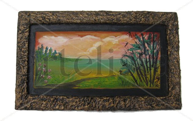 EL OTOÑO EN PRIMAVERA Oil Panel Landscaping