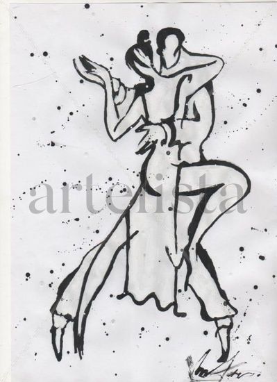 Tango- milonga-milonga-tango Tinta Papel Figura