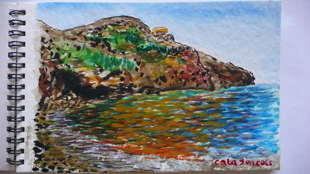 cala Juncols Watercolour Paper Landscaping