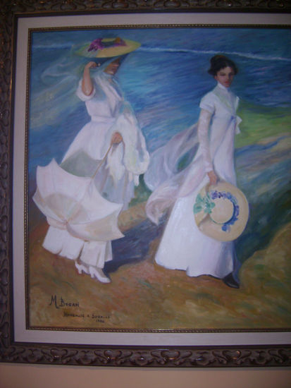 homenaje a sorolla Oil Canvas Portrait