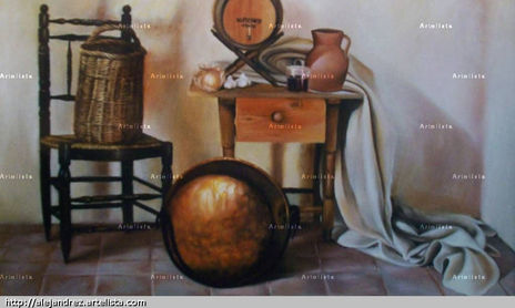bodegon,paisajismo, mi obra mas convencional