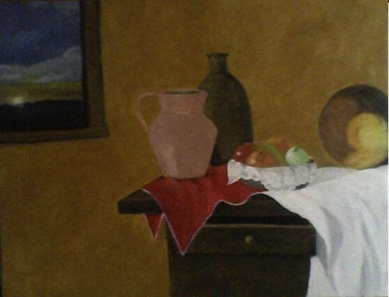 Bodegon con ventana Acrylic Canvas Still Life Paintings