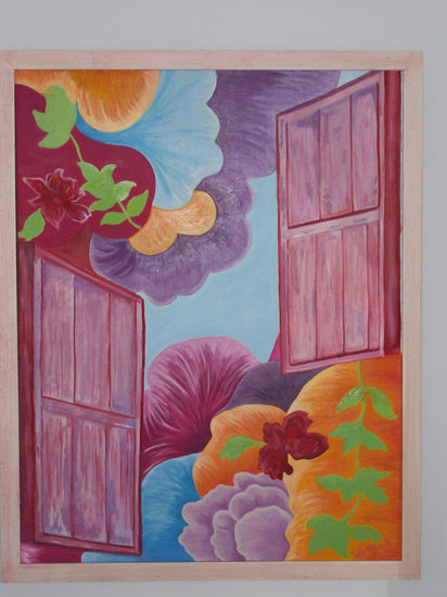 VENTANA A LA ILUSIÓN. Oil Canvas Landscaping