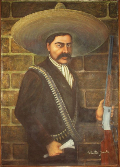 Emiliano Zapata Oil Canvas Landscaping