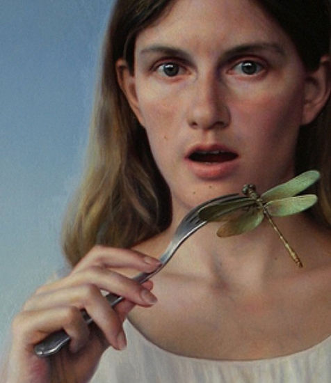 Detalle "Entomófaga" Oil Canvas Figure Painting