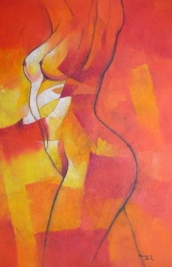 ROJO PASION Oil Canvas Nude Paintings