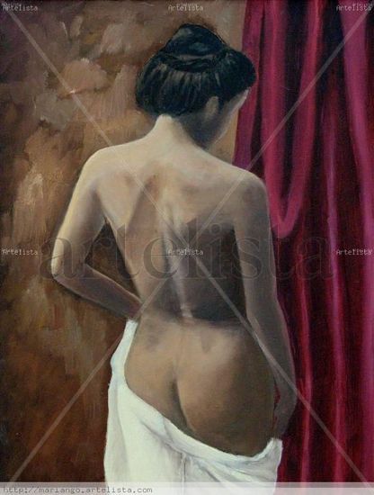 Intimidad Oil Canvas Figure Painting