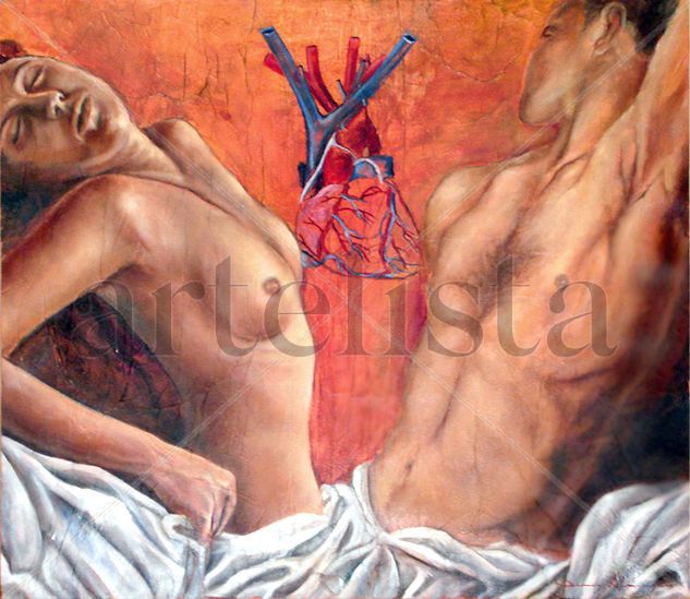 Cosas del corazón Oil Canvas Nude Paintings