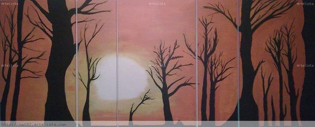 puesta de sol Acrylic Canvas Landscaping