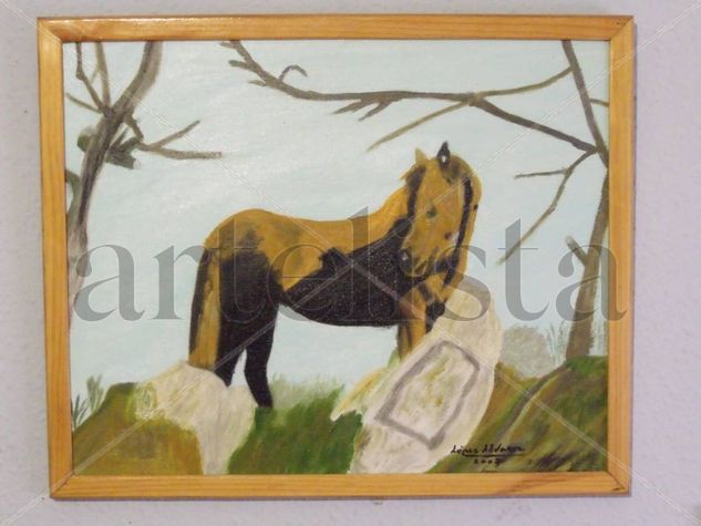 caballo salvaje Oil Canvas Landscaping