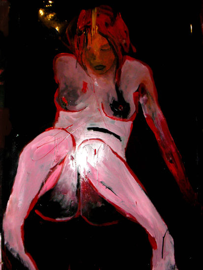 jovenes rojo Industrial Paper Figure Painting