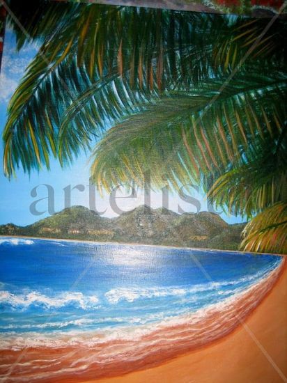 PLaya de Pueto Rico Acrylic Canvas Landscaping