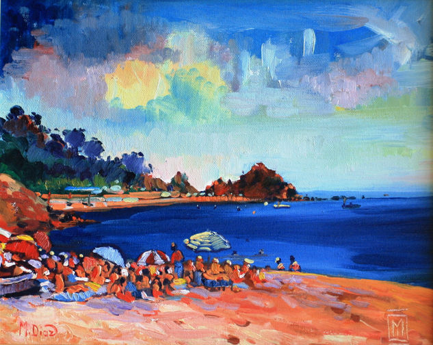 Playa de Tossa Oil Canvas Landscaping