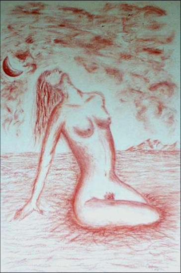 Renacimiento Pastel Paper Nude Paintings