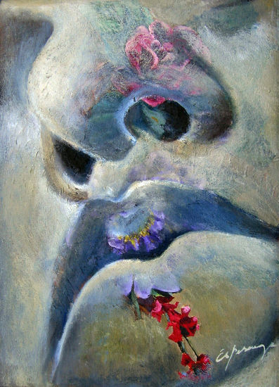 Lips II Oil Canvas Figure Painting