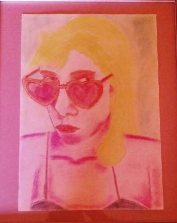 Lolita Pastel Paper Figure Painting