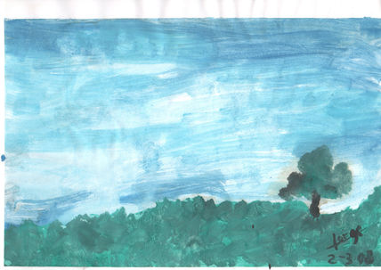Paisaje con arbol