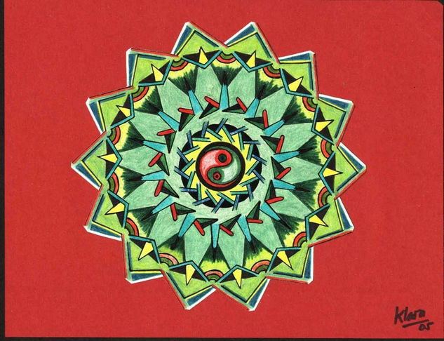 MANDALA 2 Pencil (coloured) Card