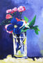 Azul de flores