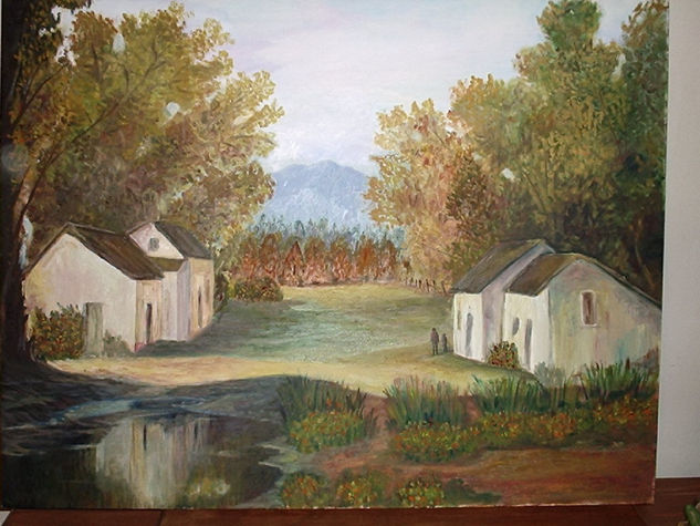 casas campestres Oil Canvas