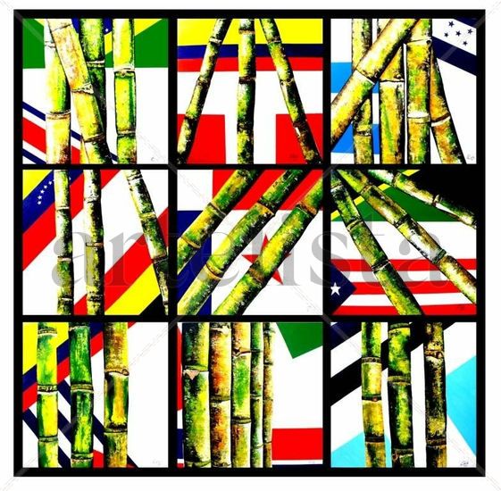 Sugar Cane Republics Acrylic Canvas Landscaping