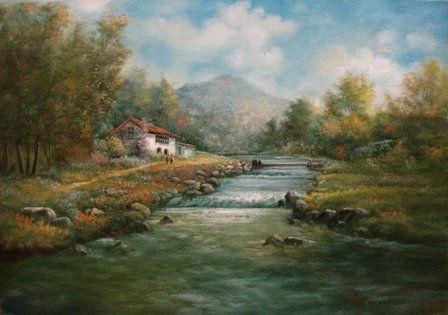 bellisimo Oil Canvas Landscaping