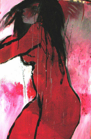 mujer over Industrial Papel Desnudos