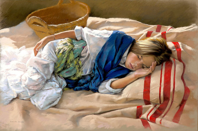 El descanso Oil Canvas Figure Painting