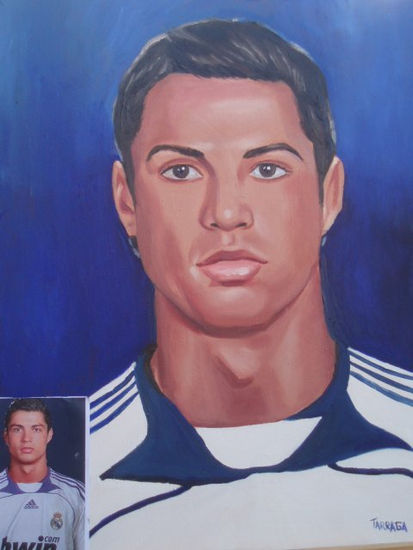 Cristiano Ronaldo Oil Canvas Portrait