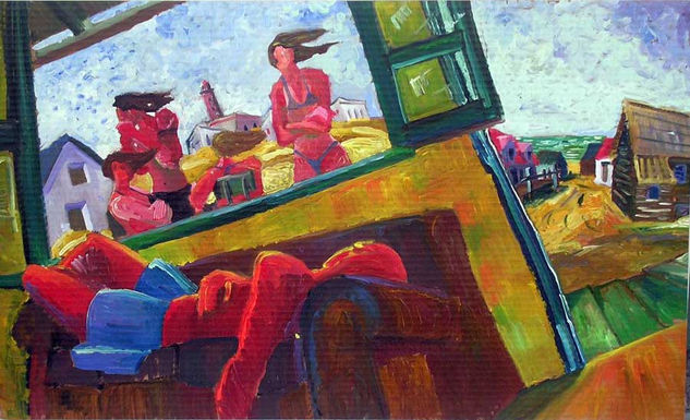 siesta en el polonio Oil Canvas