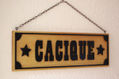 Cartel de madera para establo