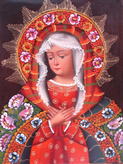 virgen La madona Oil Canvas Figure Painting