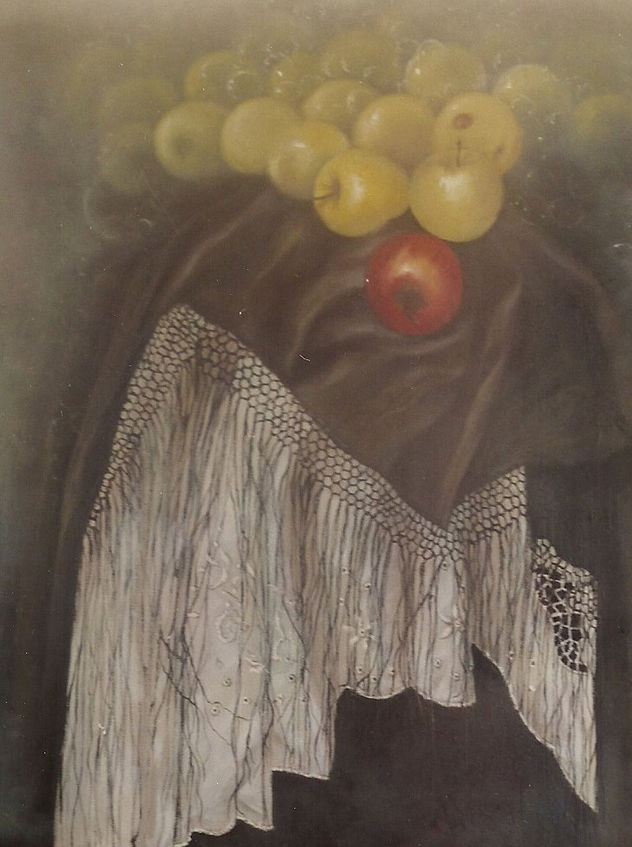 MANZANAS SOBRE MANTÓN