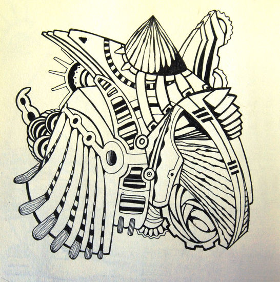 Contorno y relleno I Felt-tip pen Paper Others