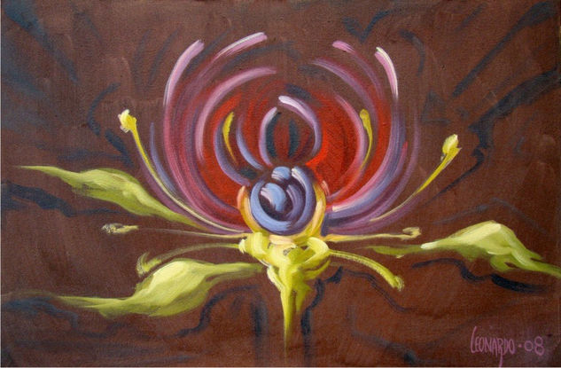 FLORECIENDO Oil Canvas Floral Painting