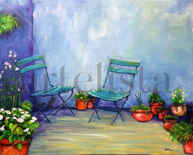 Silencio entre dos Oil Canvas Landscaping