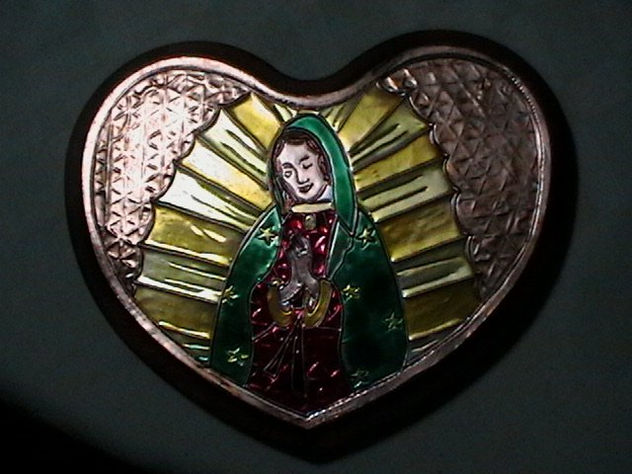 virgen de Guadalupe en repujado