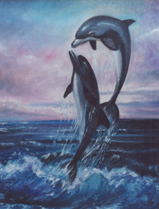 Delfines Oil Canvas