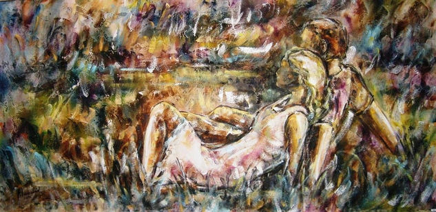 Momentos Oil Canvas Figure Painting