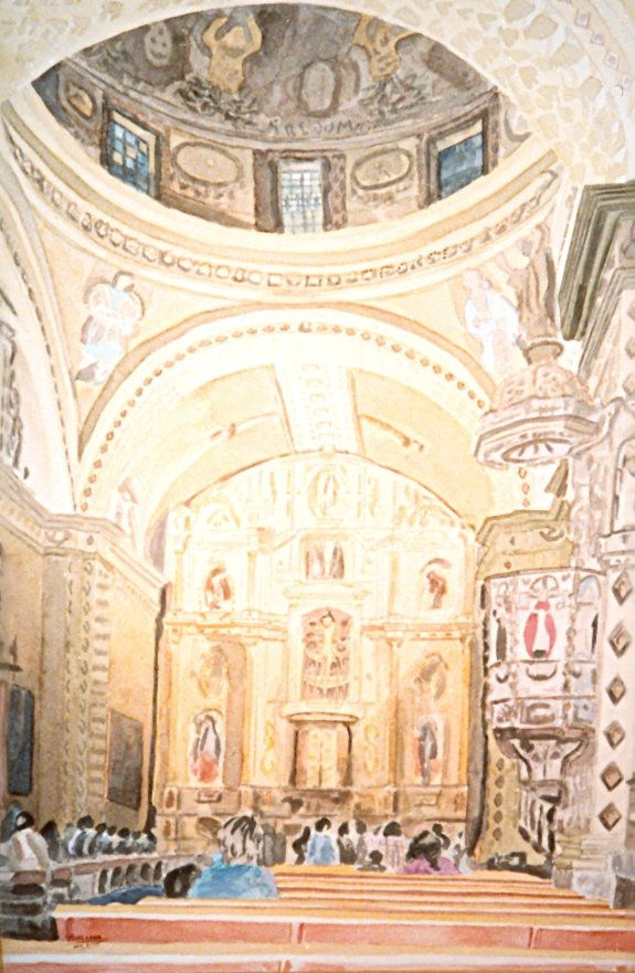 Interior de la Iglesia de San Francisco (cajamarca)