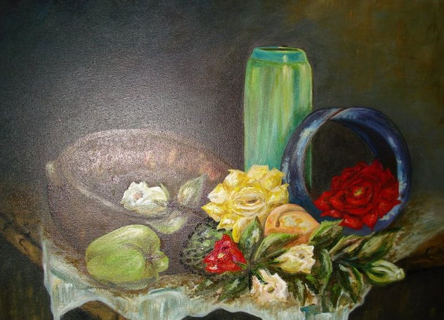 Natureza Morta Flores e Frutos