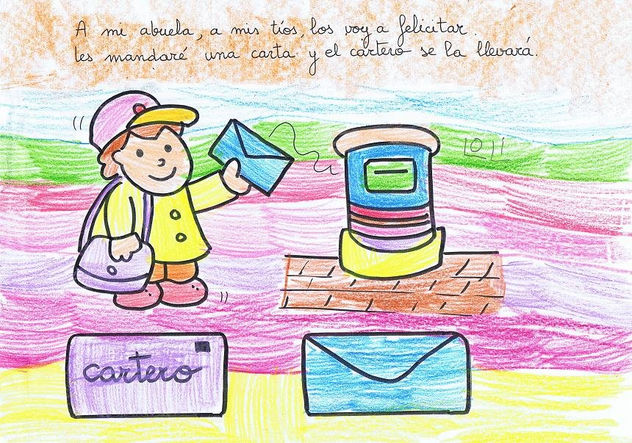 dibujo coloreado 5 años