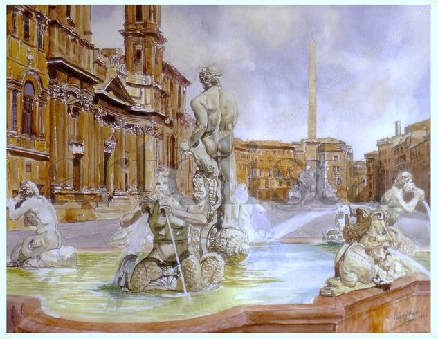 Fuentes de Roma Oil Canvas Others