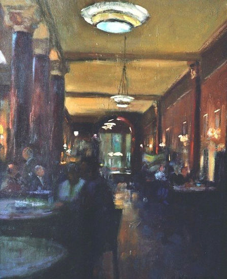 Cafe Tortoni Oil Canvas Others