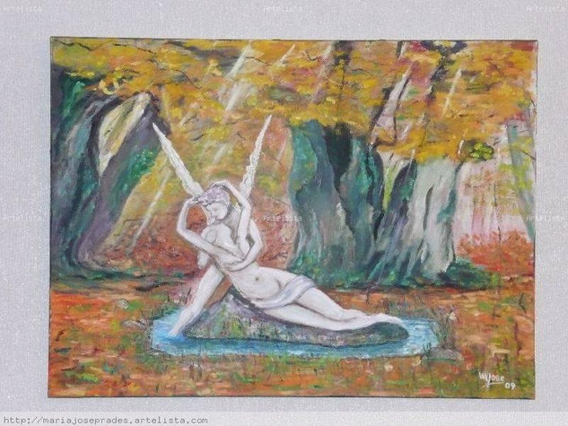 Eros y Psique Oil Canvas Landscaping