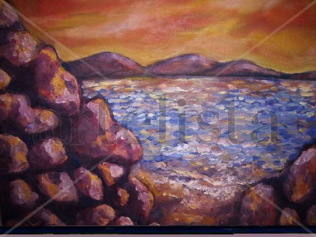 ATARDECER2 Oil Canvas Landscaping