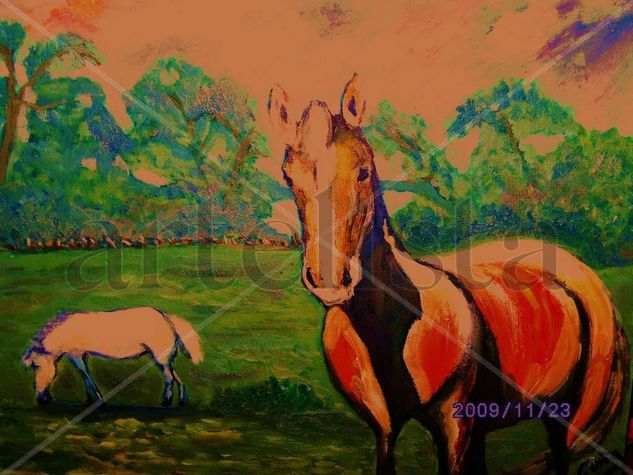 CABALLOS Oil Canvas Landscaping